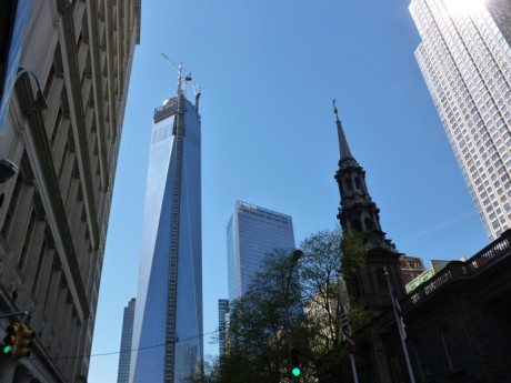 Freedom Tower is topped off.