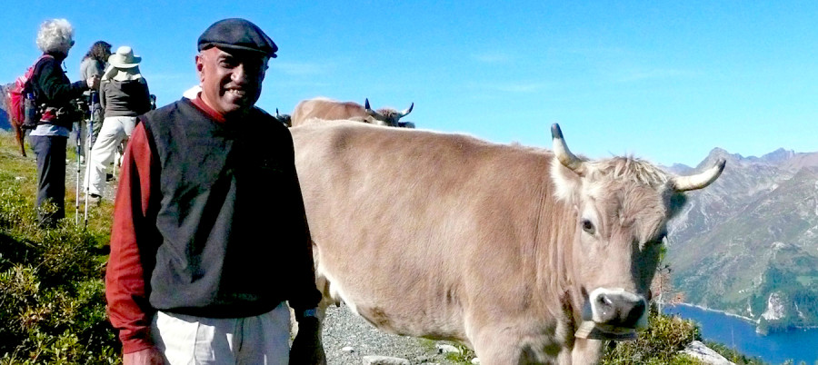 . . . spectacular views in the Swiss Alps . . .